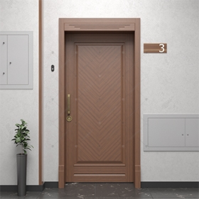 Внутренняя пожаростойкая входная стальная дверь "Тета" СуперЛюкс EIS60_0