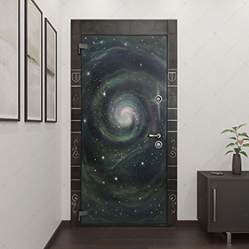 Входная стальная дверь БАСТИОН-2 с аэрографией_0