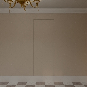 Потайная пулестойкая дверь "Милин" БАСТИОН-3 с облицовкой в цвет стены_0