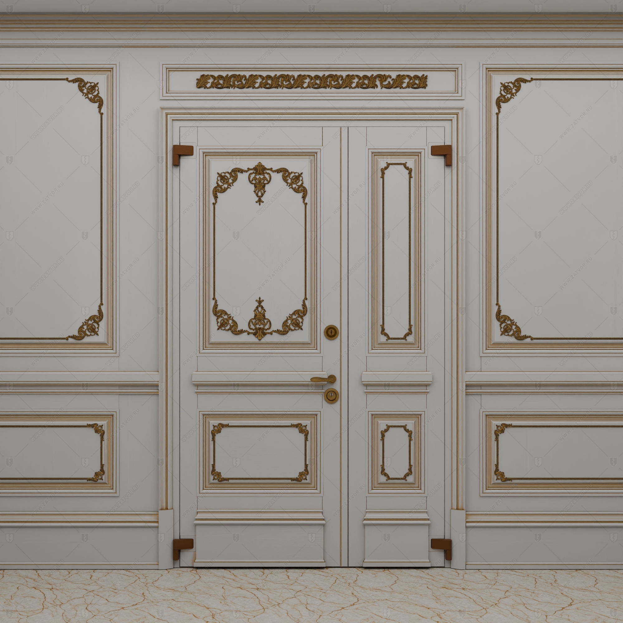 Двустворчатая пулестойкая входная дверь "Илиада" БАСТИОН-3 BR4_0