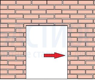 Расширение дверного проёма - в 1 сторону